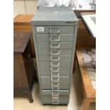 BISLEY FIFTEEN DRAWER METAL FILING CABINET