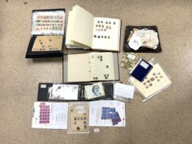 QUANTITY OF STAMP ALBUMS AND FIRST COVERS AND LOOSE STAMPS INCLUDES VICTORIAN AND EARLY 20TH-CENTURY
