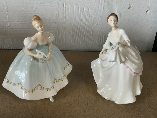 FOUR ROYAL DOULTON FIGURINES 'THE RAG DOLL' HN2142, 'MARIE' HN1370, 'CAROL' HN2961 AND 'FIRST DANCE' - Image 3 of 4