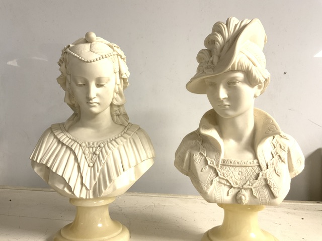 TWO CLASSICAL BUSTS BY ARNALDO GIAMELLI, 27CM. - Image 2 of 7