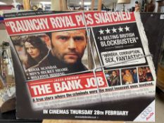 SIGNED THE BANK JOB BY JASON STATHAM CARD POSTER 101 X 76CM