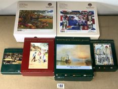 QUANTITY OF WOODEN JIGSAW PUZZLES BY WENTWORTH