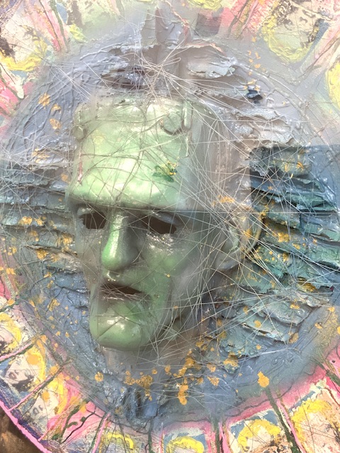 PIETRO PSAIER (1934-2004) CERAMIC-PROOF 'FRANKENSTEIN' PROTOTYPE MASK TITLED BEAUTY AND THE BEAST - Image 3 of 6