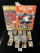 PANINI FOOTBALL STICKERS 1975, SUN SOCCER STAMPS WITH F.K.S FOOTBALL STICKER ALBUMS 1970s INCLUDES