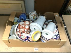 MIXED CHINA JAPANESE, MINTON, MASONS AND MORE