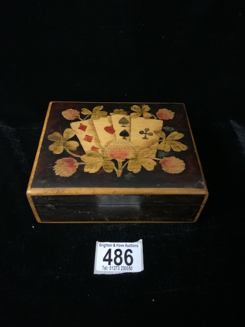 VINTAGE PLAYING CARD BOX WITH VINTAGE PEN KNIVES, GIRL GUIDES (494338), SHARP'S TOFFEE, WATTS