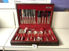 VINTAGE ONEIDA CANTEEN OF SILVER-PLATED CUTLERY