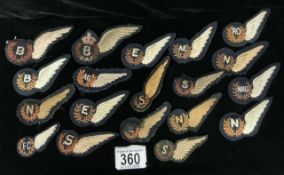 QUANTITY OF MILITARY CLOTH WINGS