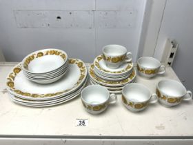 RETRO PART DINNER AND TEA SERVICE (TIARA) CROWN ESSEX