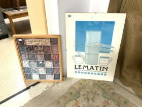 TWO POSTERS - LE MATIN AND SPICES LARGEST 50 X 70CM