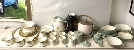 WEDGWOOD PART COFFEE SERVICE (TIGER LILY) POOLE, CAULDRON PART TEA SERVICE