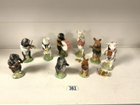 VINTAGE BESWICK PIGS; SOME MUSICIANS