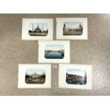 SIX CHROMOLITHOGRAPHS OF THE 1900 PARIS EXPOSITION