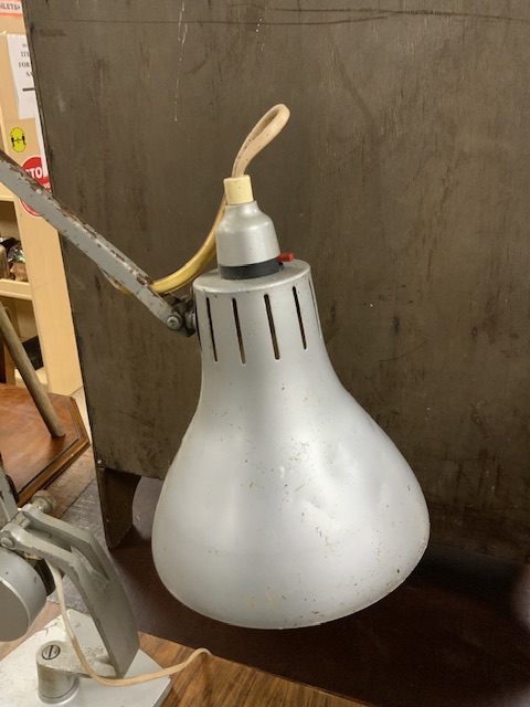 HADRILL & HORSTMAN LTD INDUSTRIAL METAL ANGLEPOISE LAMP - Image 2 of 4