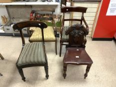 FOUR ANTIQUE CHAIRS
