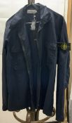 STONE ISLAND BLUE JACKET; SIZE L WITH TAGS