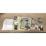 QUANTITY OF BLACK AND WHITE PHOTOGRAPHS OF THE STARS, SOME SIGNED INCLUDES RICHARD ATTENBOROUGH,