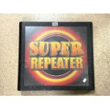 VINTAGE LIGHT UP SIGN SUPER REPEATER; 54 X 50CM