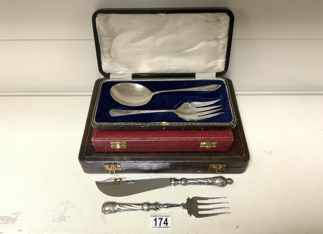 MIXED CANTEEN OF CUTLERY INCLUDES RETRO AND SILVER-PLATED