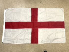ST GEORGES CROSS FLAGS OF THE WORLD BY HARDY'S; 88 X 148CM