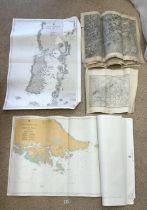 QUANTITY OF VARIOUS VINTAGE MAPS, INCLUDING MILITARY ETC