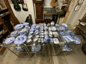 SPODE BLUE ITALIAN DESIGN; VARIOUS YEARS; OVER 200 PIECES