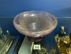 LARGE FOOTED BOWL POSSIBLY FROM THE JOHN WALSH POMPEIAN RANGE 1930s