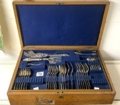 LARGE CANTEEN SERVICE OF SILVER-PLATED CUTLERY