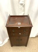 VINTAGE CABINET WITH TWO DRAWERS; 82 X 45CM