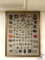 QUANTITY OF MILITARY METAL AND CLOTH BADGES