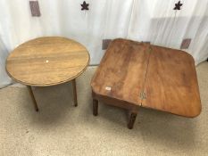 TWO ANTIQUE WOODEN FOLDING TABLES