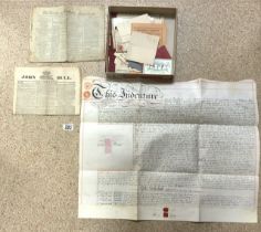 MIXED EPHEMERA INCLUDES LETTERS LATE 19TH/EARLY 20TH CENTURY, HAND-PAINTED GIFT TAGS FROM JAPAN,