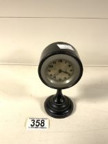 VINTAGE BAKELITE CAR CLOCK; 14CM