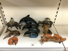 MIXED ANIMAL FIGURINES AND MORE; INCLUDES EARLY BESWICK