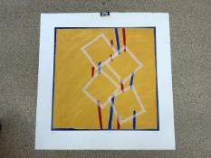 SANDRA BLOW R.A. IV SQUARE. SILKSCREEN PRINT SIGNED, INSCRIBED AND NO. 116/120 LIMTED EDITION