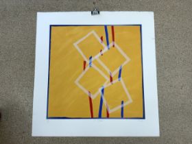 SANDRA BLOW R.A. IV SQUARE. SILKSCREEN PRINT SIGNED, INSCRIBED AND NO. 116/120 LIMTED EDITION