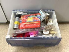 QUANTITY OF ARTIST EQUIPMENT, PAINT, BRUSHES AND MORE