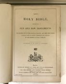 VICTORIAN HOLY BIBLE OLD AND NEW TESTAMENTS DATED 1873