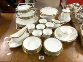 WEDGWOOD (CHESTER PATTERN) PART DINNER AND TEA SERVICE FORTY-SIX PIECES