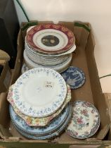 QUANTITY OF ANTIQUE AND VINTAGE CHINA PLATES, ROYAL ALBERT, ROYAL DOULTON, MASONS AND MORE