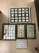 QUANTITY OF CIGARETTE CARDS, TADDY, PLAYERS, COPE'S ALL FRAMED AND GLAZED