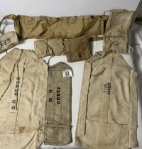 WWI MILITARY PERSONAL KIT ROLL, MILITARY WWI SEWING KIT AND MORE