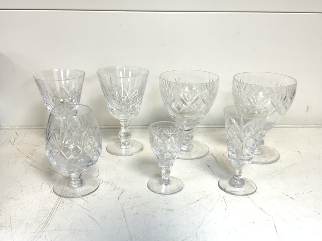 CUT GLASS DRINKING GLASSES INCLUDES WATERFORD, TUDOR, DOULTON AND ROYAL BRIERLEY - Image 6 of 14