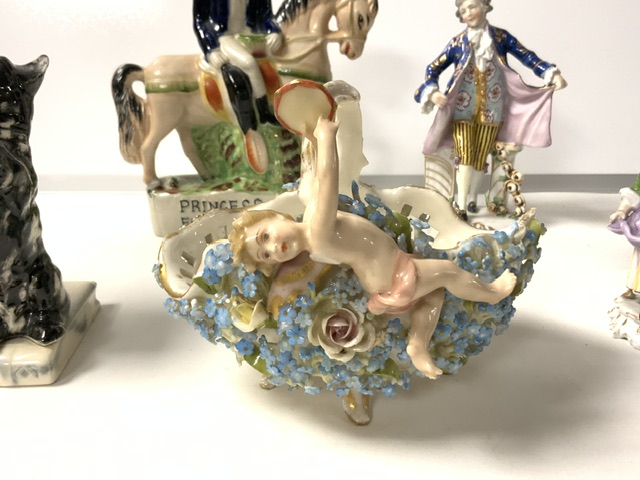 MIXED ENGLISH AND GERMAN PORCELAIN - Image 2 of 8