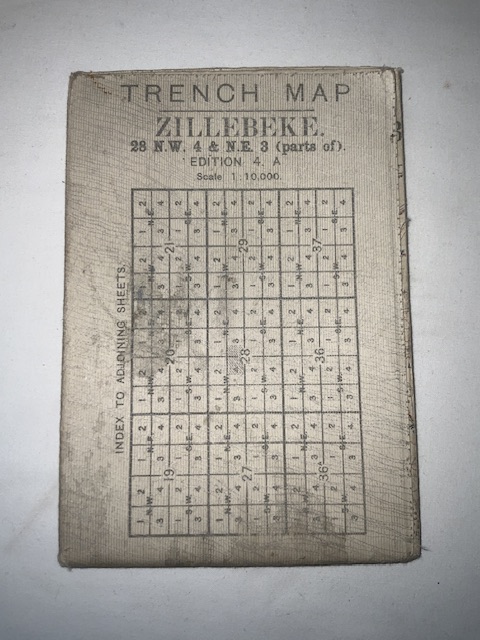 SIX MILITARY TRENCH MAPS WITH OTHER MILITARY MAPS; SOME DATED 1917/18 (SECRET) - Image 11 of 13