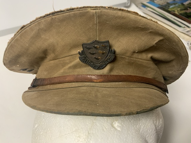 WWI SUSSEX REGIMENT OFFICERS HAT A/F - Image 5 of 5
