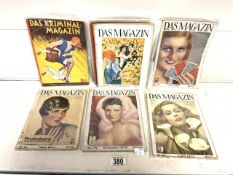 THIRTEEN DAS MAGAZINES FROM 1925 TO THE 1940S