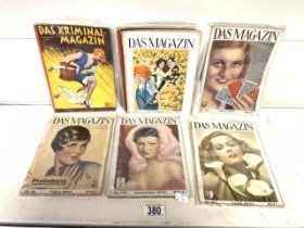 THIRTEEN DAS MAGAZINES FROM 1925 TO THE 1940S