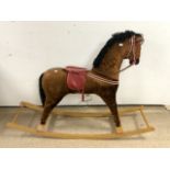 VINTAGE WOODEN ROCKING HORSE