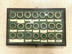 CASED SET OF ADVERTISING BREWERY BRASS INSERTS DATING BACK FROM 1700s 70 X 45CM